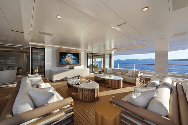 Luxury yacht interior design