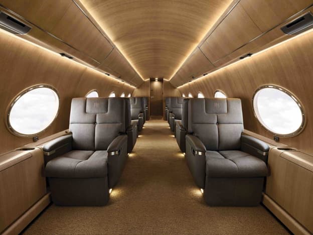 RH One luxury jet interior