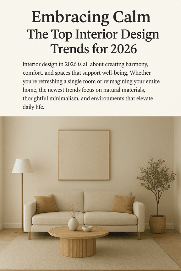 The Top Interior Design Trends for 2026