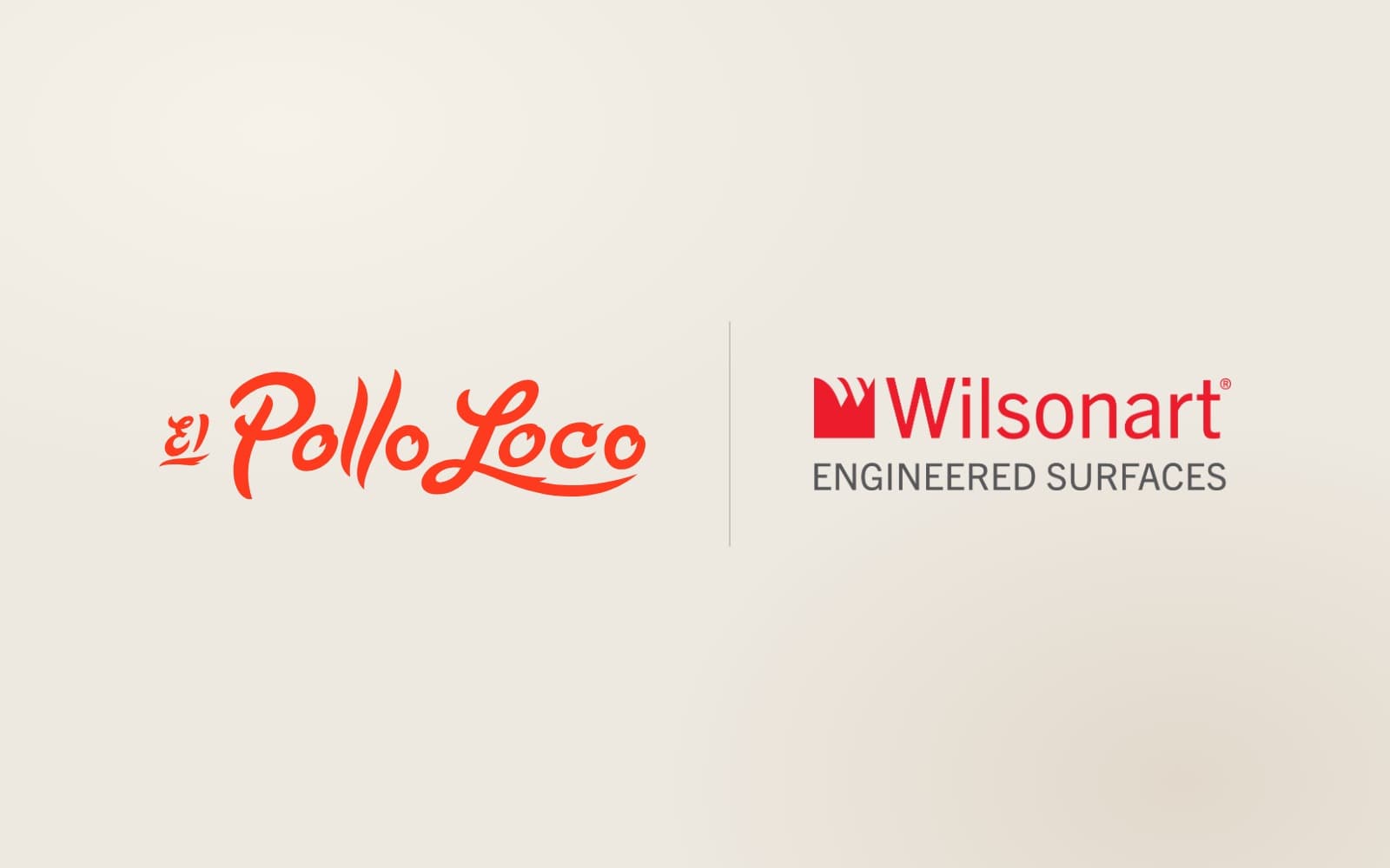 El Pollo Loco and Wilsonart logos side by side