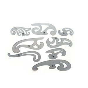 Alvin & Co. FC88 French Curve Set, 8 piece set